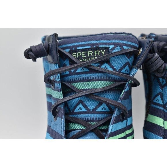 Sperry Top Sider Womens Size 7.5 Syren Gulf Playa Navy Blue Duck Boots - Picture 8 of 13